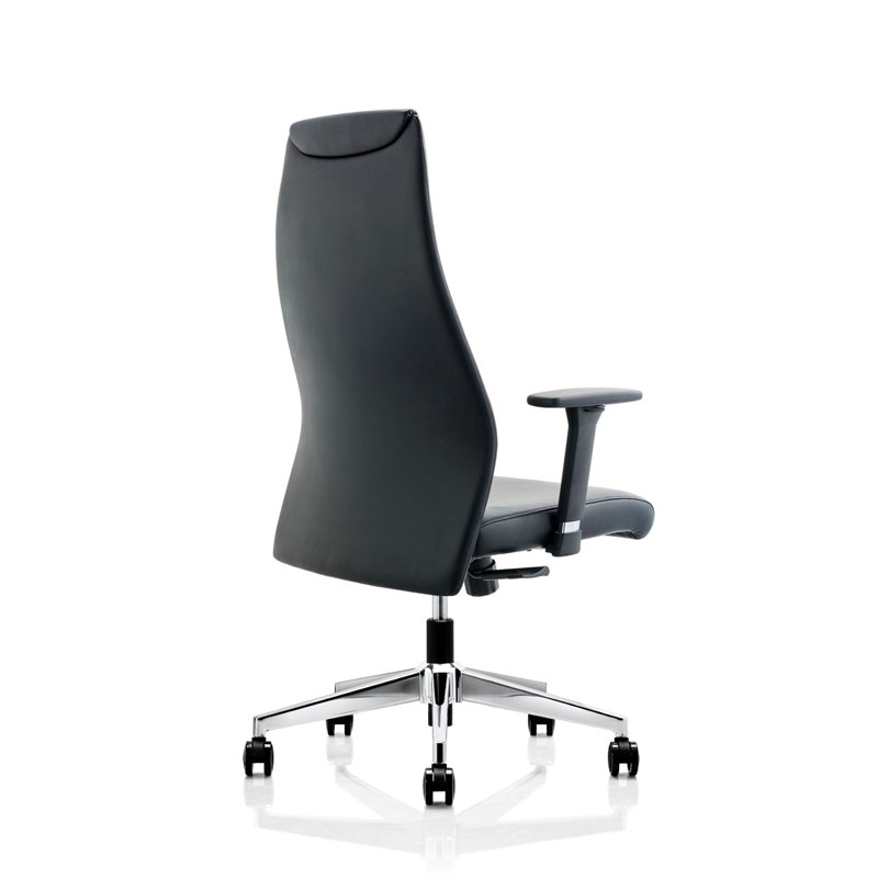 Ergonomic executive leather office chair